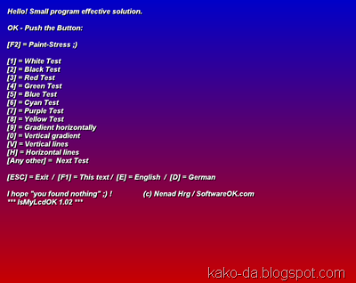 Kako da proverite da li monitor ima mrtve piksele ?